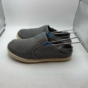 Olukai Nohea Mesh boys Gray Slip-On Shoes size 1